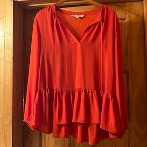 Red Loft Blouse - Size Large